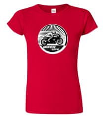 Hobbytriko Dámské motorkářské tričko - Biker Wife Barva: Černá (01), Velikost: S