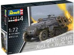 Revell  Plastic ModelKit military 03324 - Sd.Kfz. 251/1 Ausf. C + Wurfr. 40 (1:72)
