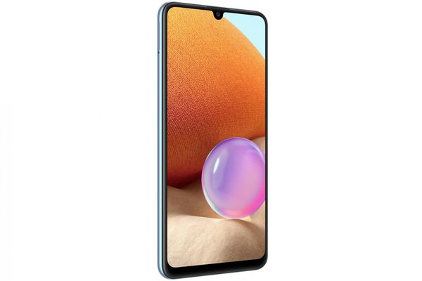 moderný mobilný dotykový telefón smartphone samsung galaxy a32 čítačka odtlačkov prsta krásny elegantný dizajn 5000mAh batéria slot pre microSD karty až 512 gb osemjadrový procesor 64mpx 8mpx 5mpx 5mpx zadný fotoaparát 20mpx predný fotoaparát gorilla glass 5 ochrana skla samoled displej nfc párovanie