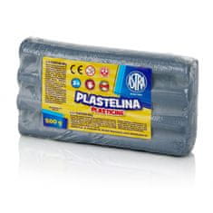 Astra Plastelína 500g Metalická Stříbrná, 303117015