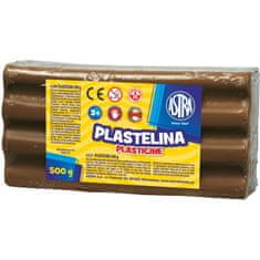 Astra Plastelína 500g Hnědá, 303117011