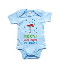 Hobbytriko Body dětské - Rostu jako houba Barva: Světle růžová (Powder Pink), velikost: 0-3 m