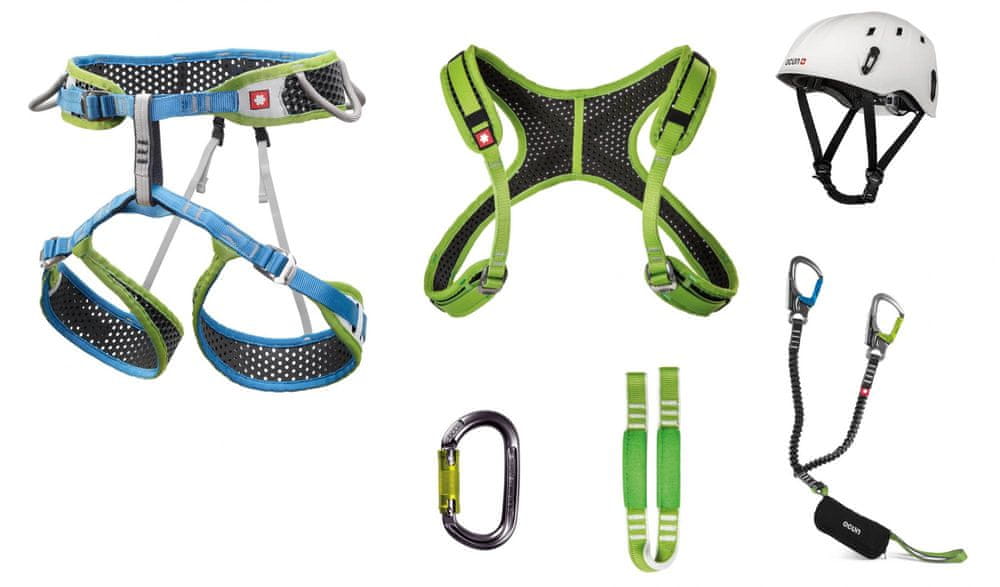 Ocun Via Ferrata Webee+Chest Pail Set L