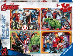 Ravensburger RAVENSBURGER Puzzle Mocní Avengers 4x100 dílků