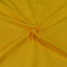 Brotex Jersey prostěradlo sytě žluté, 140x200 cm