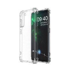 MG Anti Shock Military silikonový kryt na Samsung Galaxy S21 Plus 5G, průsvitný