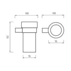 NIMCO Bormo BR 11058W-26 Držák na kartáčky - Nimco