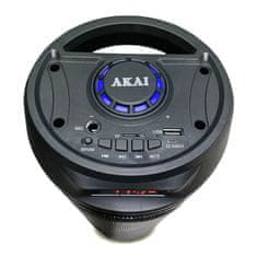 Akai Reproduktor , ABTS-530BT, přenosný, Bluetooth, FM rádio, LED světelné efekty, 2 x 3 W RMS