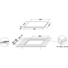 Whirlpool indukční deska WL S2760 BF/S