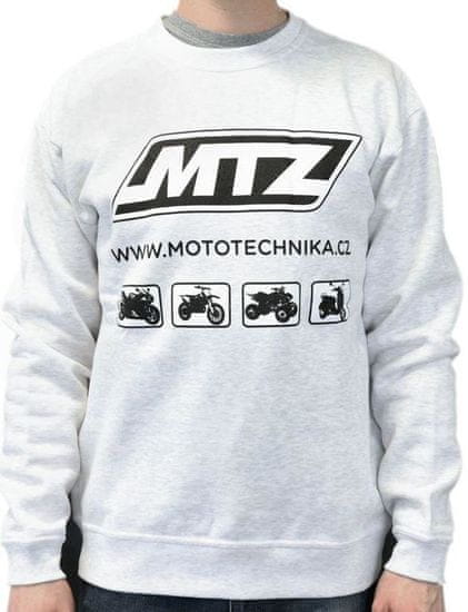 MTZ Mikina MTZ Essential s potiskem (barva šedý melír) XXL (mtzmikina-1_1) (Velikost: XXL) MTZMIKINA-XXL
