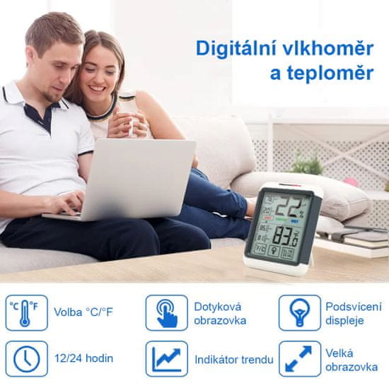 ThermoPro Digitální teploměr s měřením vlhkosti TP - 55