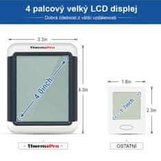 ThermoPro Digitální teploměr s měřením vlhkosti TP - 55