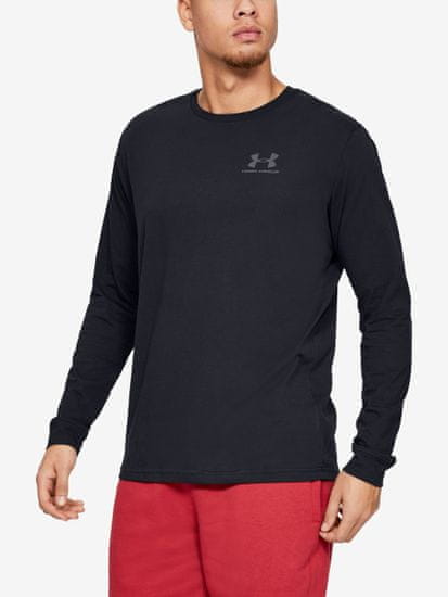 Under Armour Tričko SPORTSTYLE LEFT CHEST LS-BLK