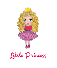 Hobbytriko Tričko pro holčičku - Malá princezna Barva: Malinová (63), Velikost: 10 let / 146 cm