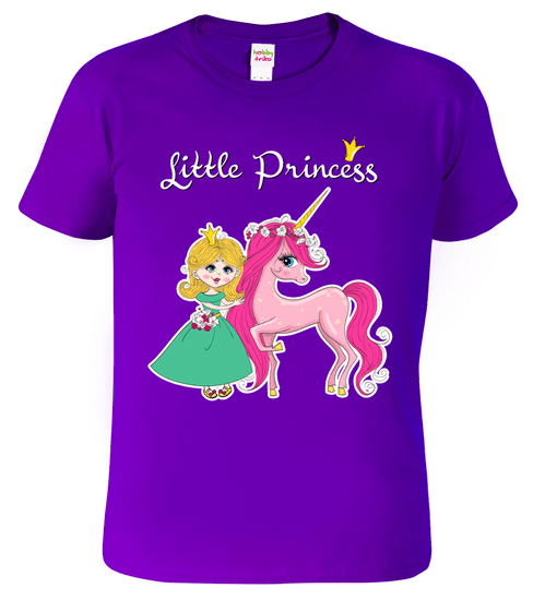 Hobbytriko Tričko s jednorožcem - Little Princess Barva: Bílá (00), Velikost: 4 roky / 110 cm