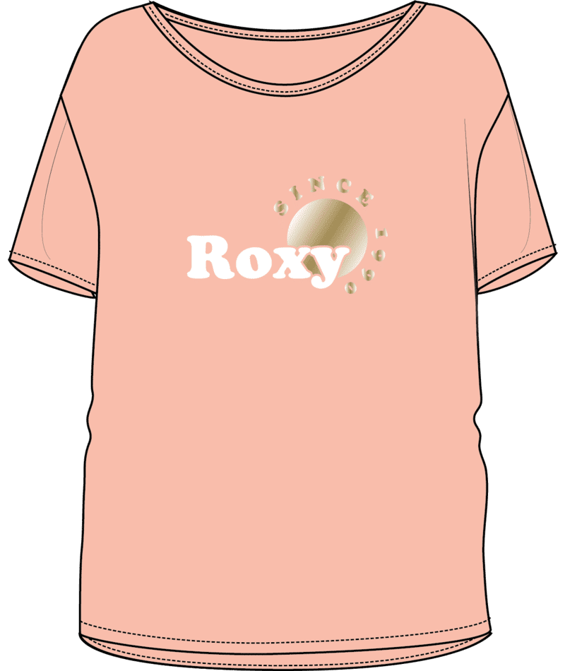 Roxy dívčí tričko Dayandnightfoil ERGZT03752-NEZ0 L lososová