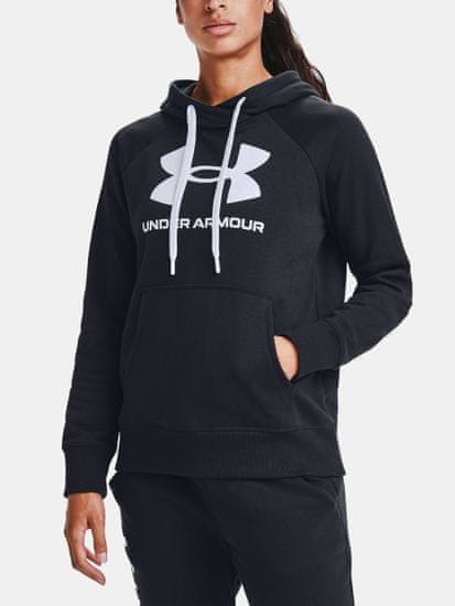 Under Armour Mikina Rival Fleece Logo Hoodie-Blk