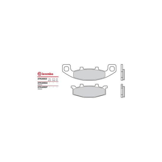 Brembo Přední brzdové destičky Brembo Kawasaki 650 KLR TENGAI 1989 - 1992 směs 33