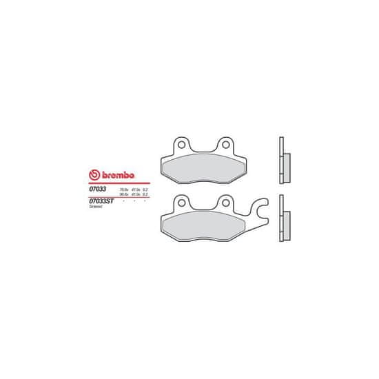 Brembo Přední brzdové destičky Brembo Kymco 200 NEW DINK 2008 - směs XS