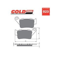 Goldfren Zadní brzdové destičky Goldfren Gas Gas EC 250 1996-1999 směs K5