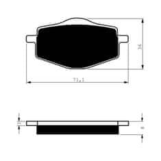 Goldfren Přední brzdové destičky Goldfren Yamaha XT 350 1985-1996 směs S3