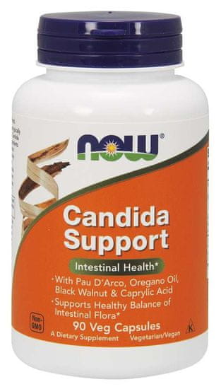 NOW Foods Candida Support, 90 rostlinných kapslí
