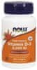 NOW Foods Vitamin D3, 5000 IU, 240 softgel kapslí