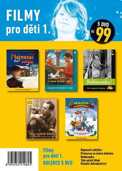 Filmy pro děti 1. /papírové pošetky/ (5DVD)