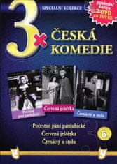 3x Česká komedie 6: Počestné paní pardubické, Červená ještěrka, Čtrnáctý u stolu /papírové pošetky/