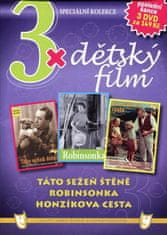 3x Dětský film - Táto sežeň štěně, Robinsonka, Honzíkova cesta /papírové pošetky/ (3DVD)