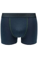 Replay Boxerky Boxer Style 6 Cuff Logo&Contrast Piping 2Pcs Box - Dark Blue/Dark Green S