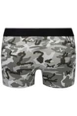 Replay Boxerky Boxer Style 8 Cuff Logo&Camouflage 2Pcs Box - Black/Camoufl Grey S