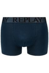 Replay Boxerky Boxer Style 7 T/C Foliage 2Pcs Box - Dark Blue/Black S