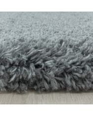 Ayyildiz Kusový koberec Fluffy Shaggy 3500 light grey kruh 80x80 (průměr) kruh