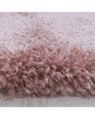 Ayyildiz Kusový koberec Fluffy Shaggy 3500 rose kruh 80x80 (průměr) kruh