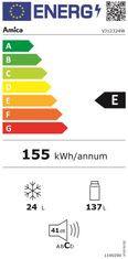 Amica lednice s mrazákem VJ 12324 W