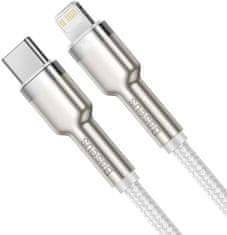 BASEUS Cafule Series nabíjecí / datový kabel USB-C na Lightning PD 20 W 2 m CATLJK-B02, bílá