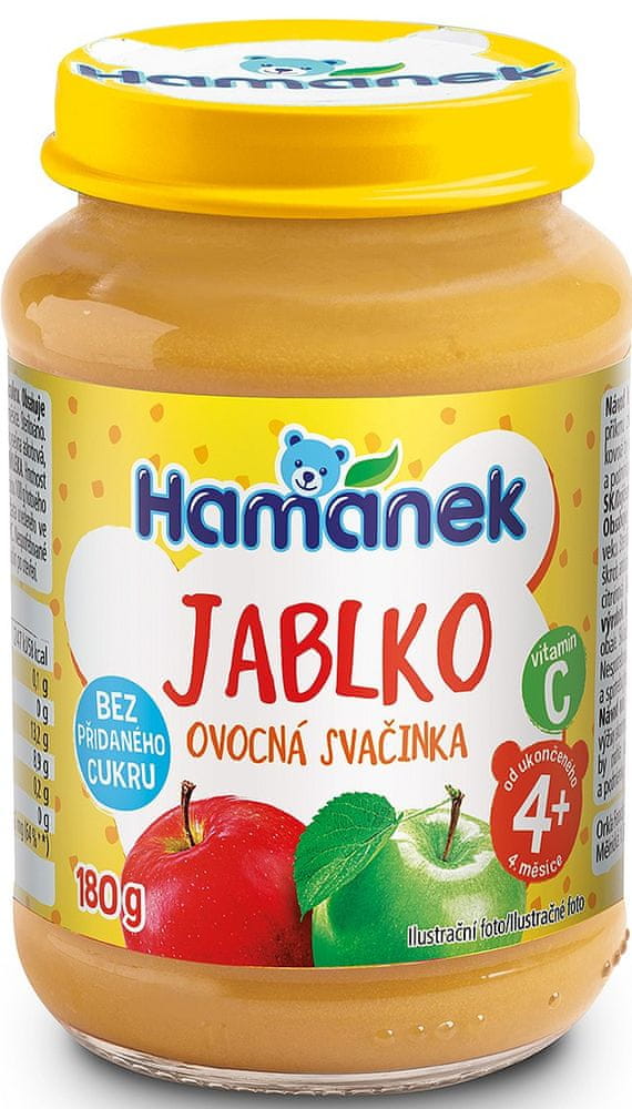 Hamánek Jablko neslazeno 8x 180 g