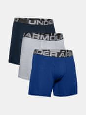 Boxerky UA Charged Cotton 6in 3 Pack-BLU XS