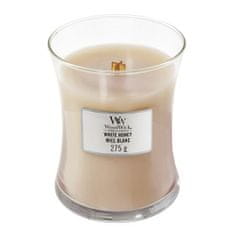 Woodwick střední svíčka White Honey 275 g