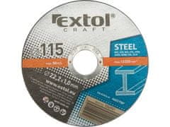 Extol Craft Kotouče řezné na kov (106902) 5ks, 125x1,0x22,2mm