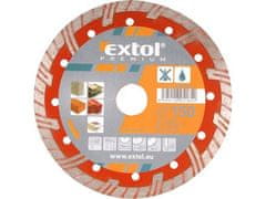 Extol Premium Kotouč diamantový řezný (8803034) turbo plus, 180x22,2mm, suché i mokré řezání