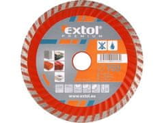 Extol Premium Kotouč diamantový řezný (108751) turbo, 115x22,2mm, suché i mokré řezání