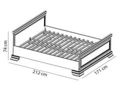 KONDELA Postel Royal L1