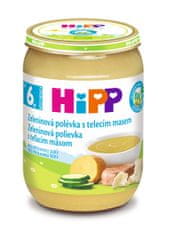 HiPP BIO zeleninová s telecím masem 6x 190 g