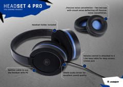 Snakebyte HEAD:SET PRO 4 sluchátka s mikrofonem pro hráče PS4