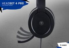 Snakebyte HEAD:SET PRO 4 sluchátka s mikrofonem pro hráče PS4
