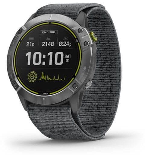 Garmin Enduro, Steel, Grey UltraFit Nylon strap - rozbaleno