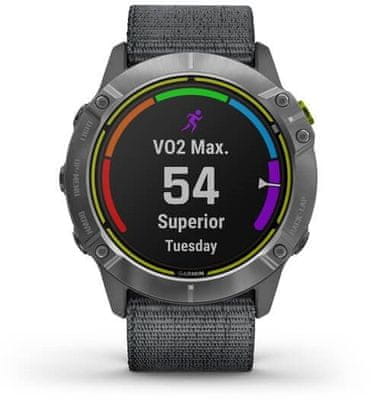 Inteligentné hodinky Garmin fénix 6S PRO, zobrazenie mapy na displeji, GPS, Glonass, Galileo