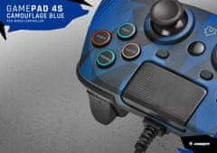 Snakebyte GAME:PAD 4 S kabelový gamepad pro PS4 camo blue